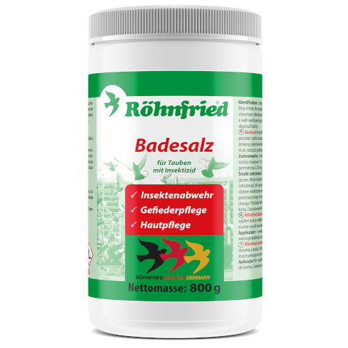 Rohnfried Badesalz 800 gr sales de baño perfumada Para Palomas y Pájaros
