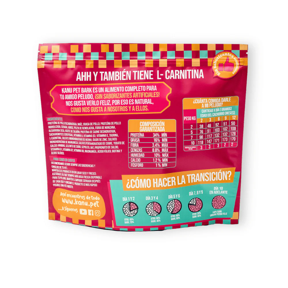 Alimento seco Kanu Pet Bark Small Bites para adulto razas pequeñas sabor a Pollo