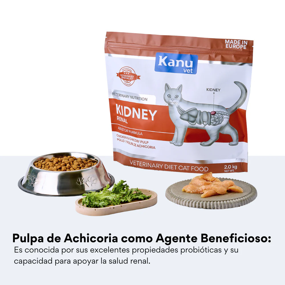 Alimento Medicado Kanu Vet Renal para Gato Adultos - Imagen 3