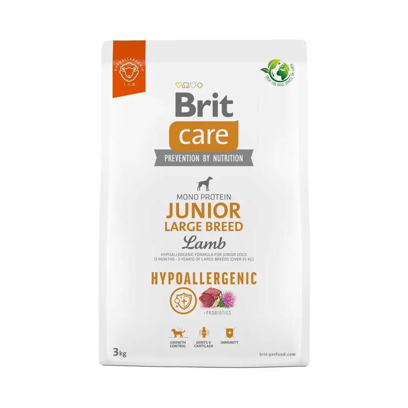 Brit Care Hipoalergénico Junior Razas Grandes Cordero