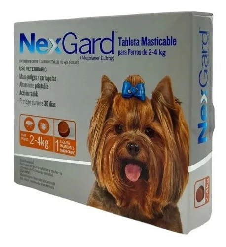 6 Pastillas Nexgard Antipulgas Para Perros Tamaño Elegir - Imagen 4