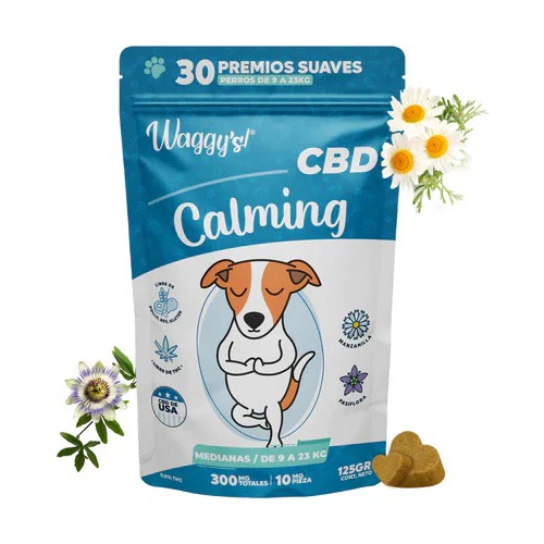 Waggys Calming Premios Suaves Para Perro De 9 A 23kg 30 Pzas