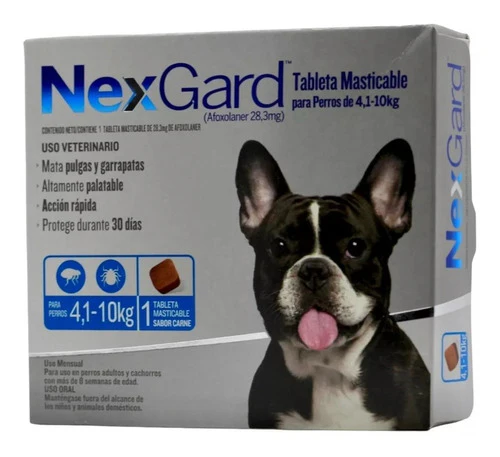 6 Pastillas Nexgard Antipulgas Para Perros Tamaño Elegir - Imagen 3