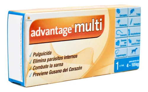 Advantage Multi Pipeta Antipulgas Perros 4 A 10 Kg 1 Ml