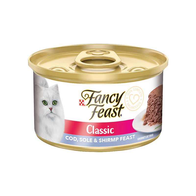 Fancy Feast Mousse Pescado Camarón 85 GR