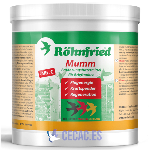Rohnfried Mumm 400 grs (electrolitos, glucosa y vitaminas)