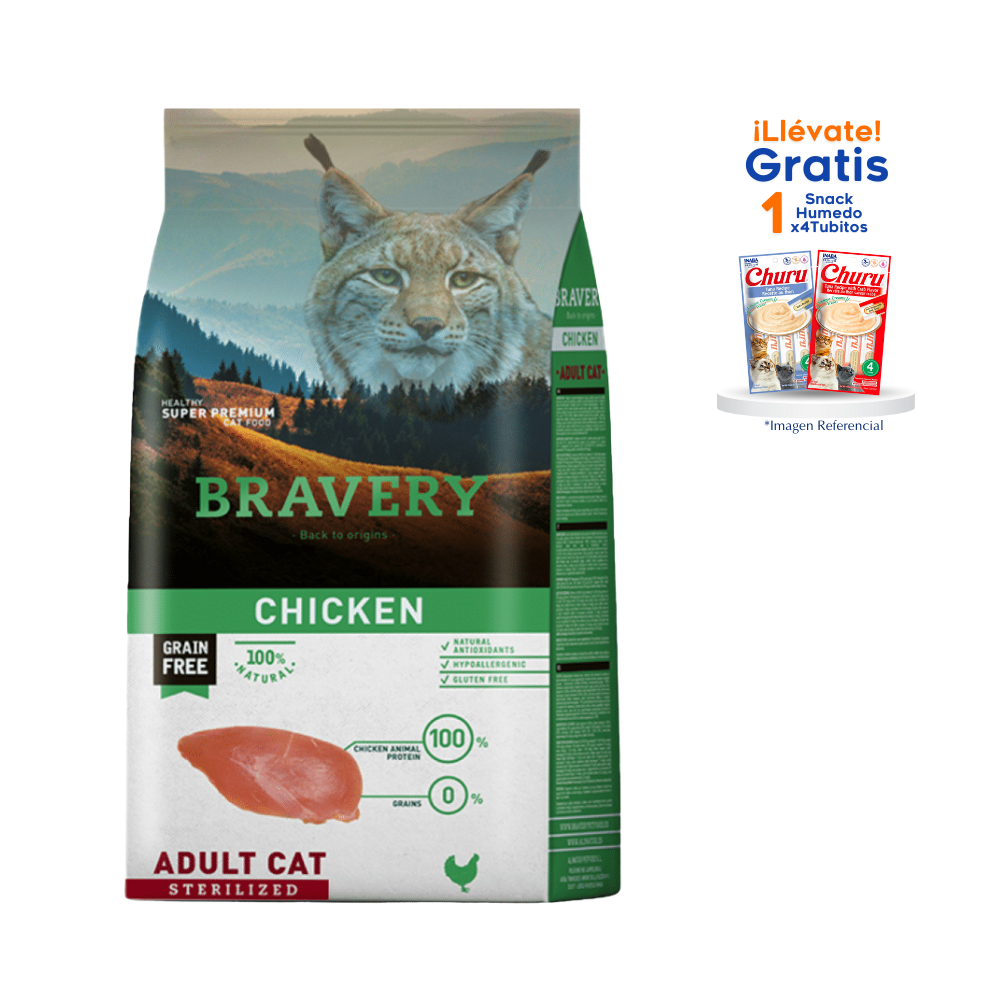 Bravery – Chicken Adult Cat Sterilized 7 Kg