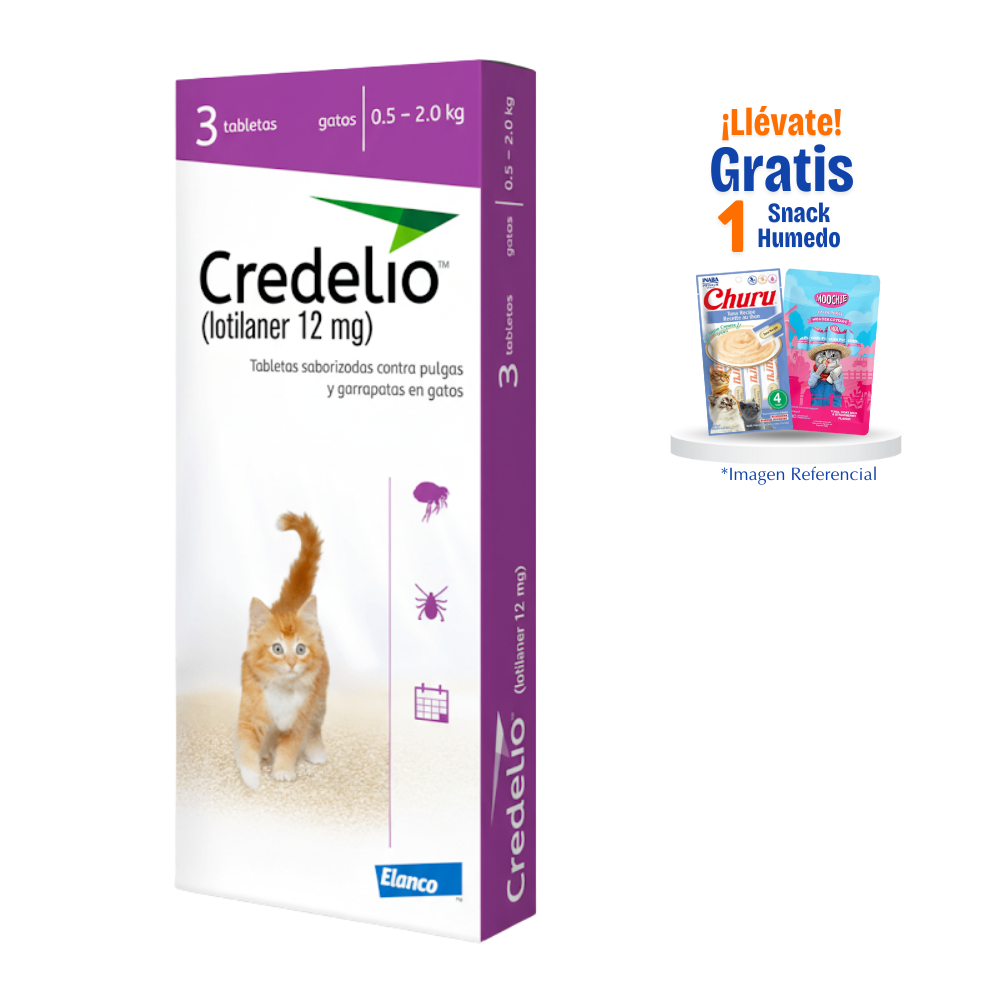 Credelio Gatos 12mg x3 Tab (0.5 – 2.0 Kg)