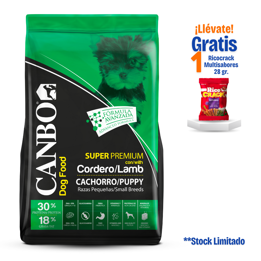 Canbo Cachorro Cordero razas pequeñas 7 Kg