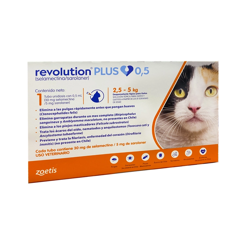 Pipeta Revolution Gato Plus 2,5 a 5 Kg