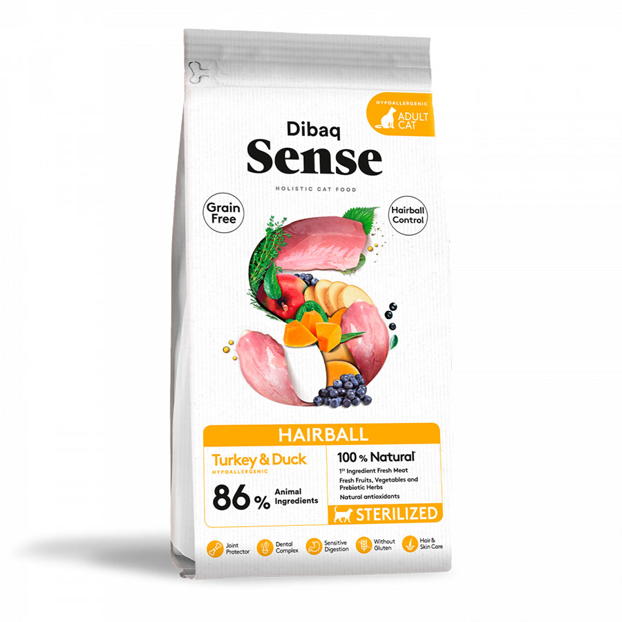Sense gato Hairball Pato y Pavo (esterilizados)