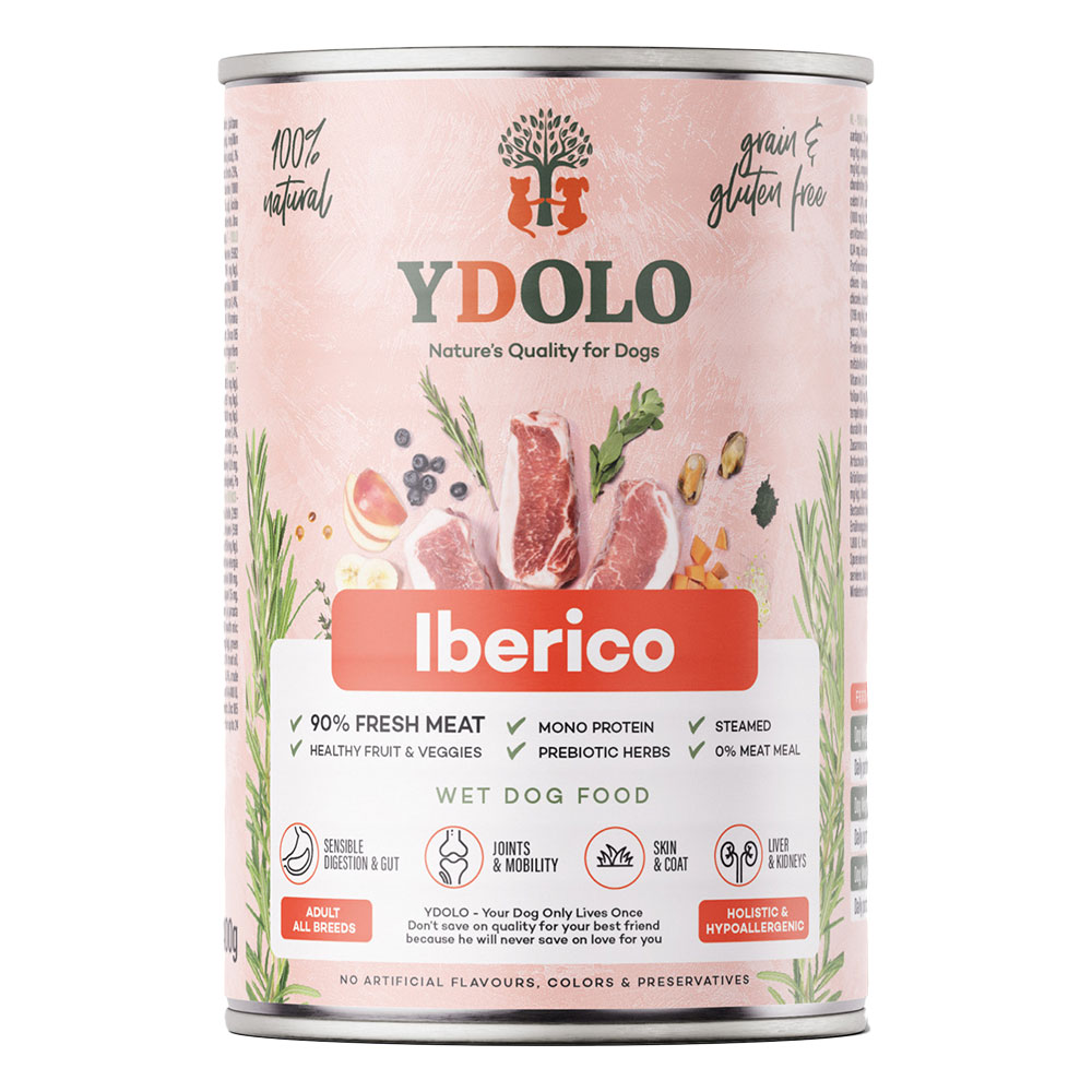 Ydolo Ibérico lata de comida húmeda 400 g