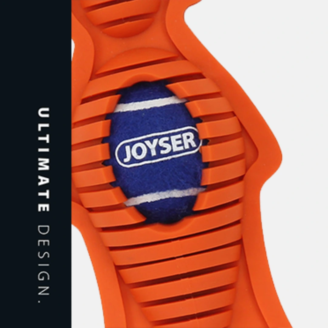 ZORRO DE GOMA NARANJA C/PELOTA JOYSER