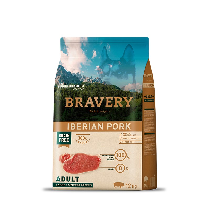 BRAVERY CANINO IBERIAN ADULTO LARGEMEDIUM BREEDS CERDO