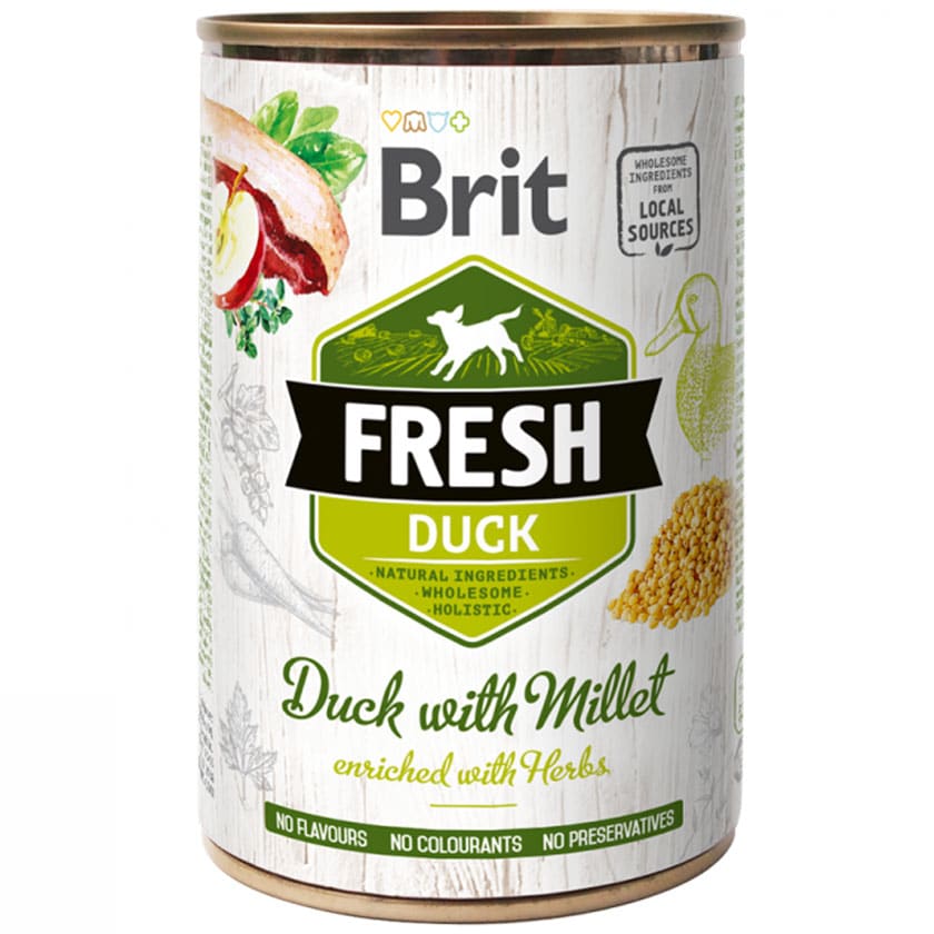 Brit Fresh Duck With Millet 400 GR