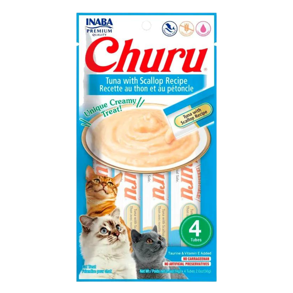 Churu Atun Con Ostiones x4 Tubitos
