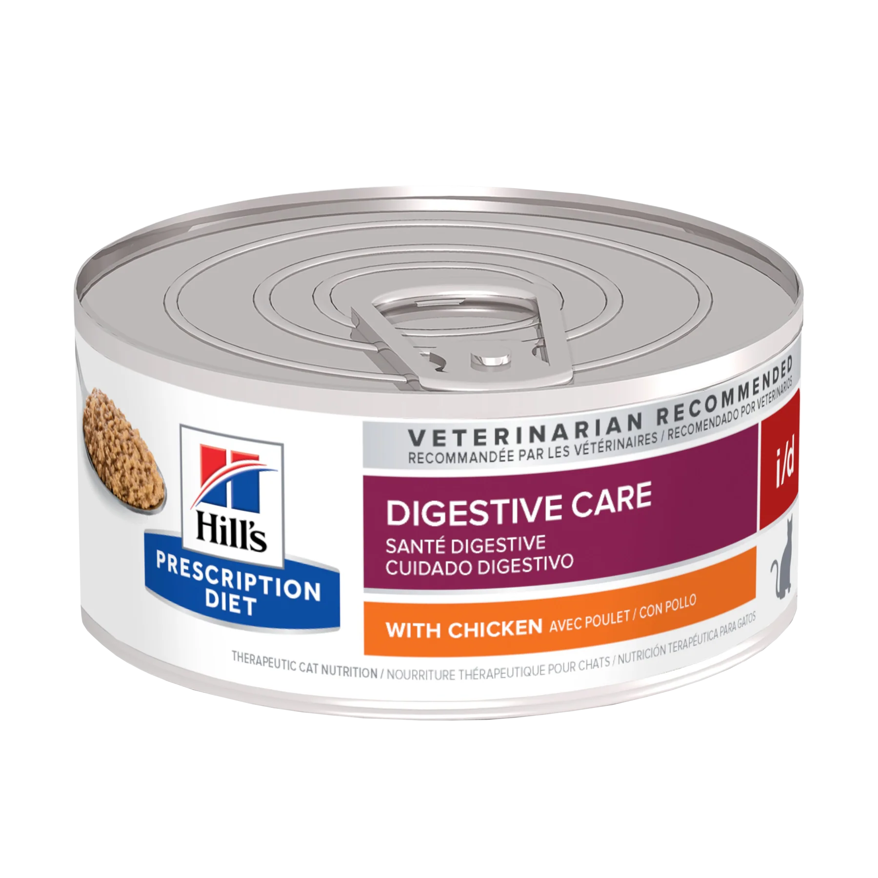 Alimento húmedo para gato Hill's Prescription Diet i/d Digestive Care con Pollo 5.5oz