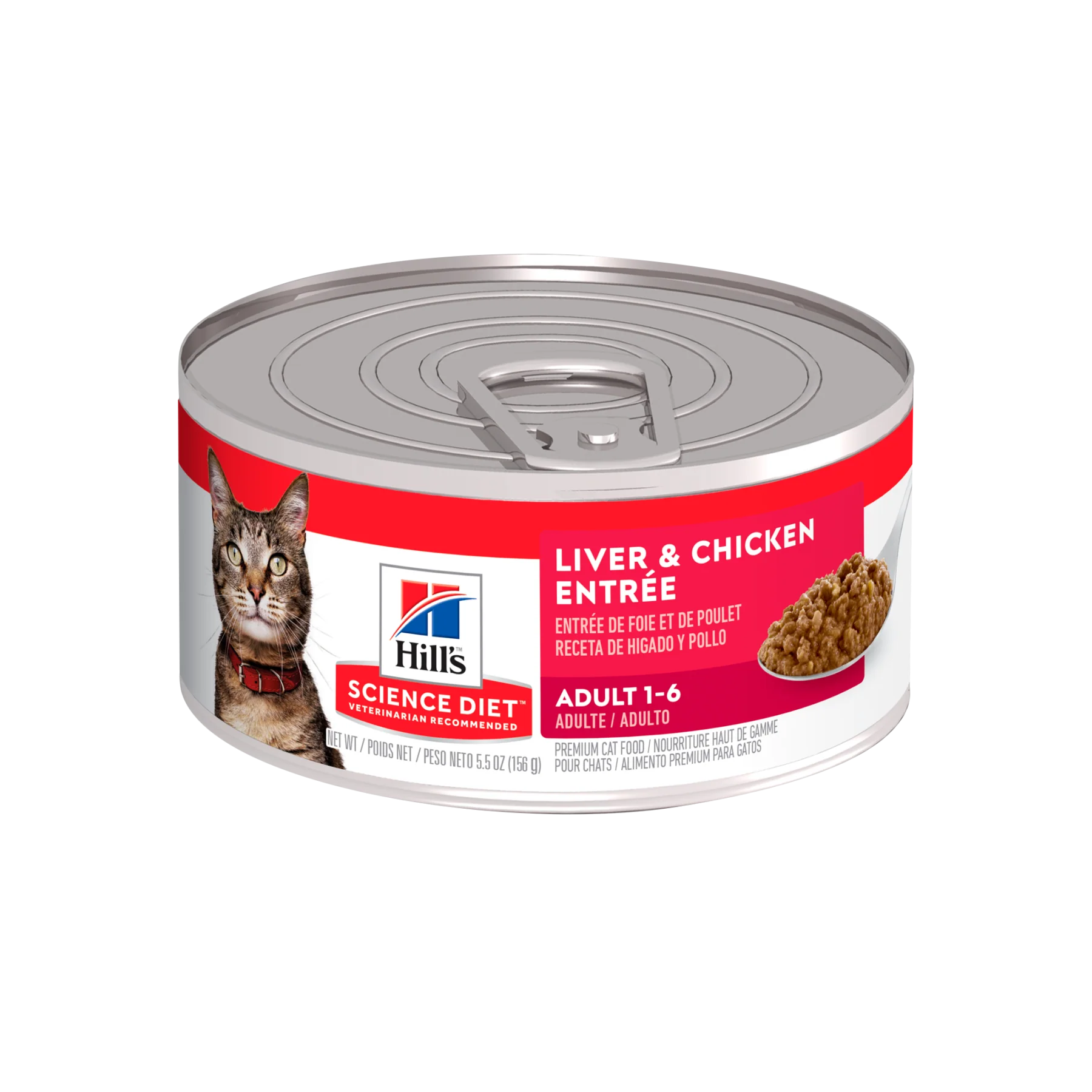 Alimento húmedo para gato Hill's Science Diet Adult 1-6 Hígado y Pollo 5.05oz