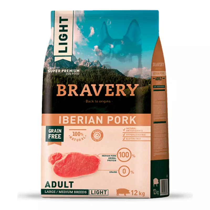 Bravery ligth iberian pork adult large medium breed