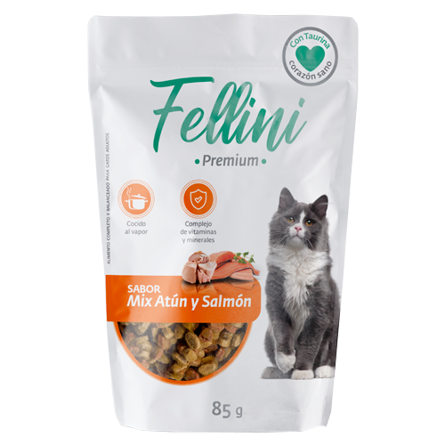 FELLINI MIX ATUN Y SALMON 85GR