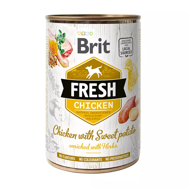 Brit Fresh Chicken With Sweet Potato 400 GR