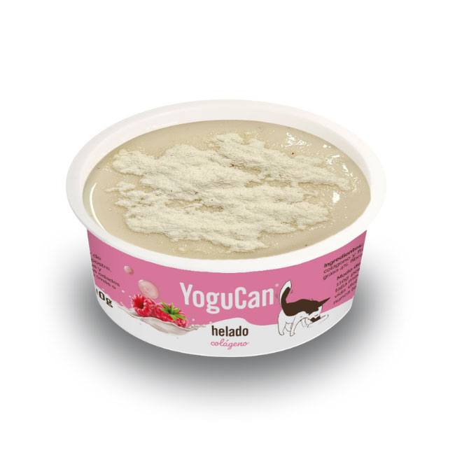 YoguCan Helado de Frambuesa con topping